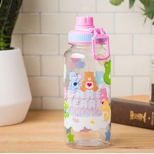 🆕 Care Bears Travel Beverage Bottle with Care Bear Stickers 32 Oz